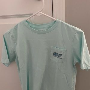 Vineyard Vines Boys shirt size M (12/14) mint green color